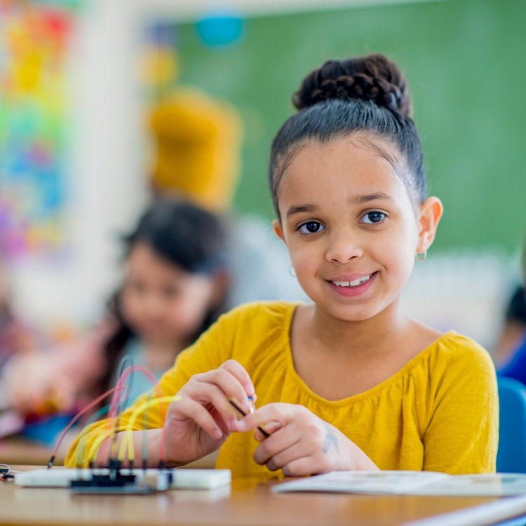 Students in a multilingual classroom